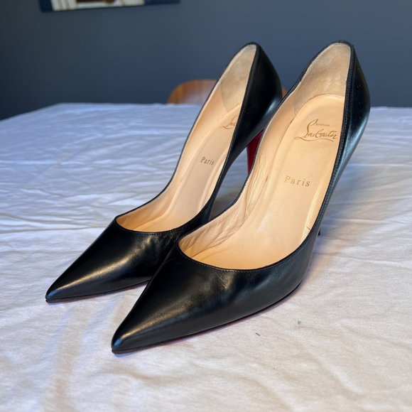 Christian Louboutin Kate Nappa Leather Red Sole High-Heel Pumps - Size EU 39.5 - Picture 5 of 8